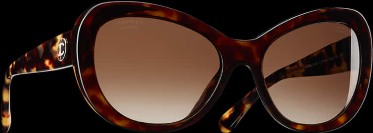 Designer Sunglasses Tortoiseshell Frame PNG Image