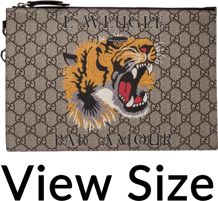 Designer Tiger Walletwith Slogan PNG Image