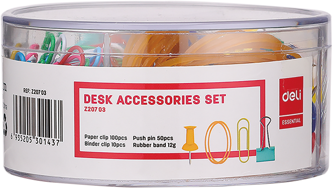 Desk Accessories Set Office Supplies PNG Image