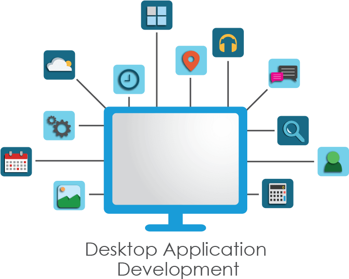 Desktop Application Development Concept PNG Image