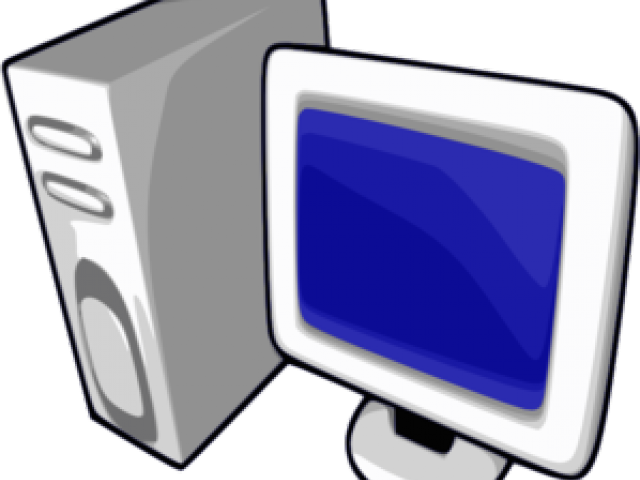 Desktop Computer Cartoon Illustration PNG Image