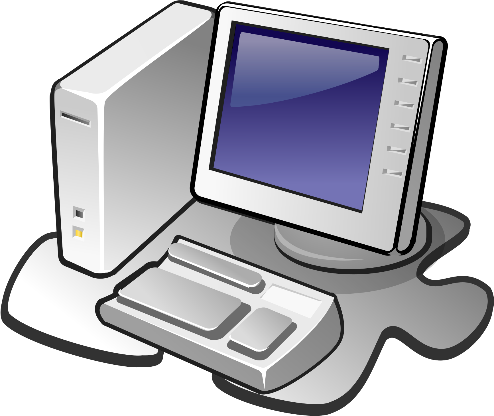 Desktop Computer Vector Illustration PNG Image