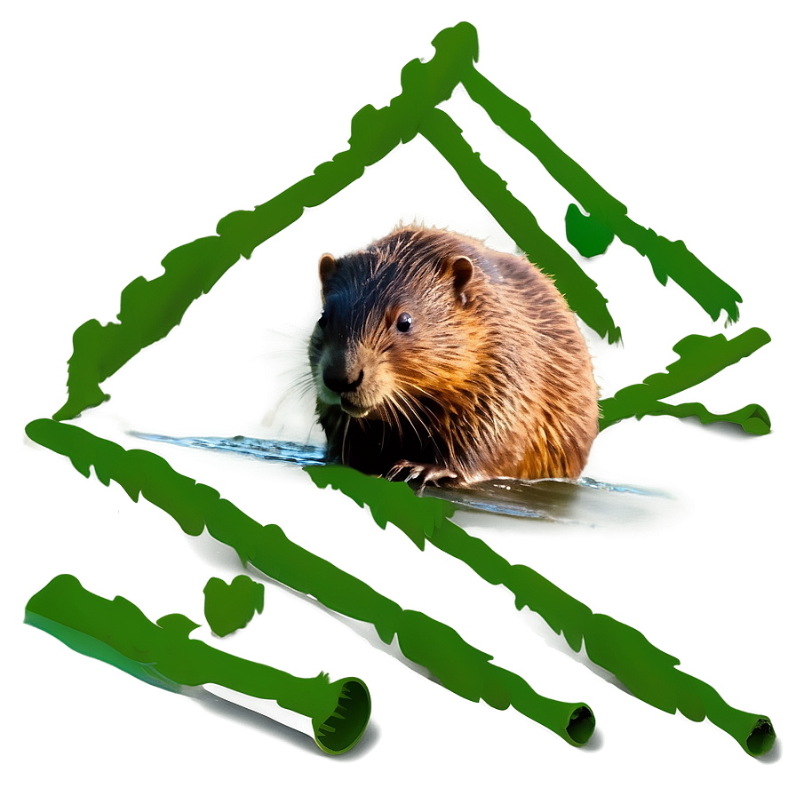 Detailed Beaver Outline Png Frq79 PNG Image