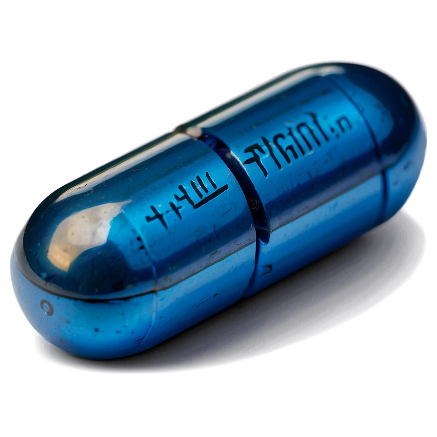 Detailed Blue Pill Png Lux PNG Image