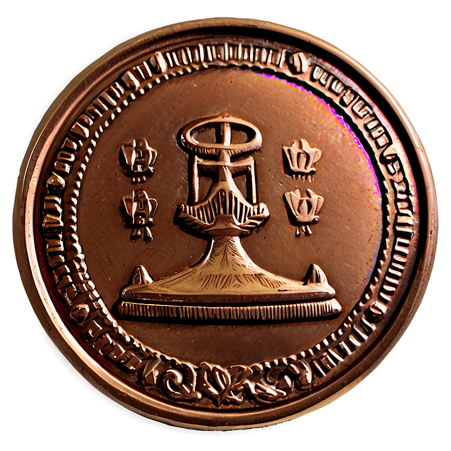 Detailed Bronze Coin Png Kul28 PNG Image