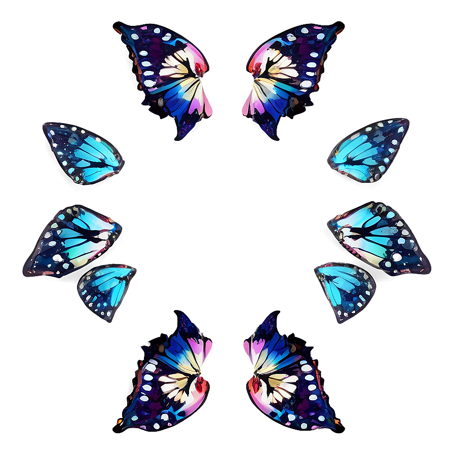 Detailed Butterfly Outline Png Ecb PNG Image