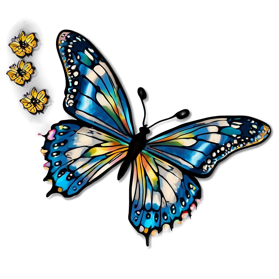 Detailed Butterfly Outline Png Opd31 PNG Image