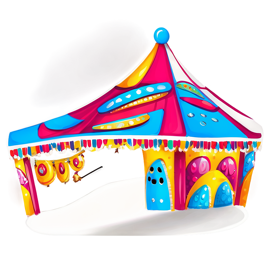 Detailed Carnival Tent Sketch Png 06282024 PNG Image