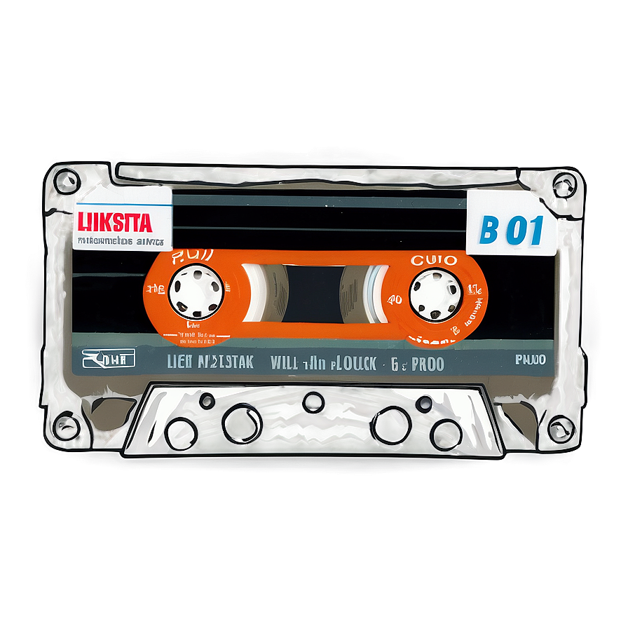 Detailed Cassette Tape Png 74 PNG Image