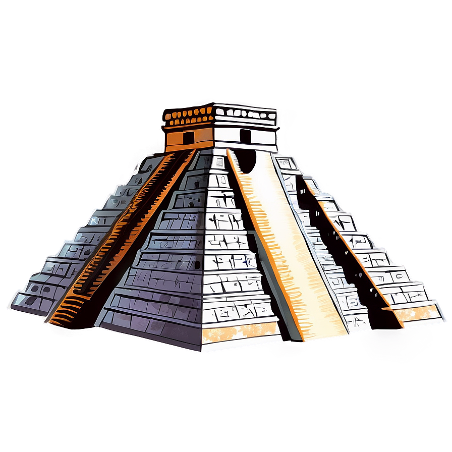 Detailed Chichen Itza Map Png Eog35 PNG Image