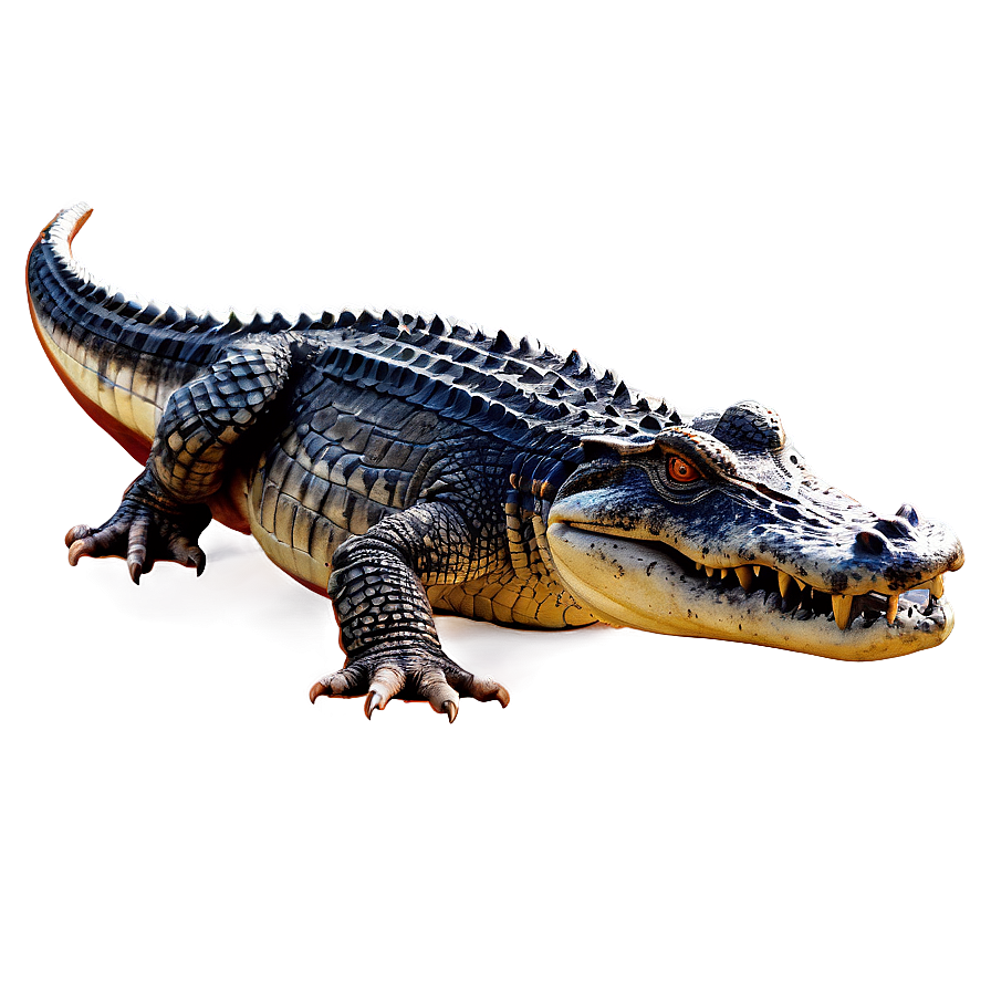 Detailed Crocodile Drawing Png Oyh PNG Image