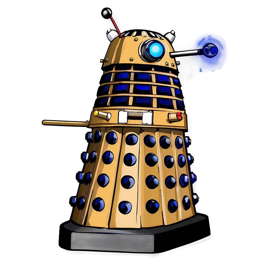 Detailed Dalek Sketch Png Vhh PNG Image