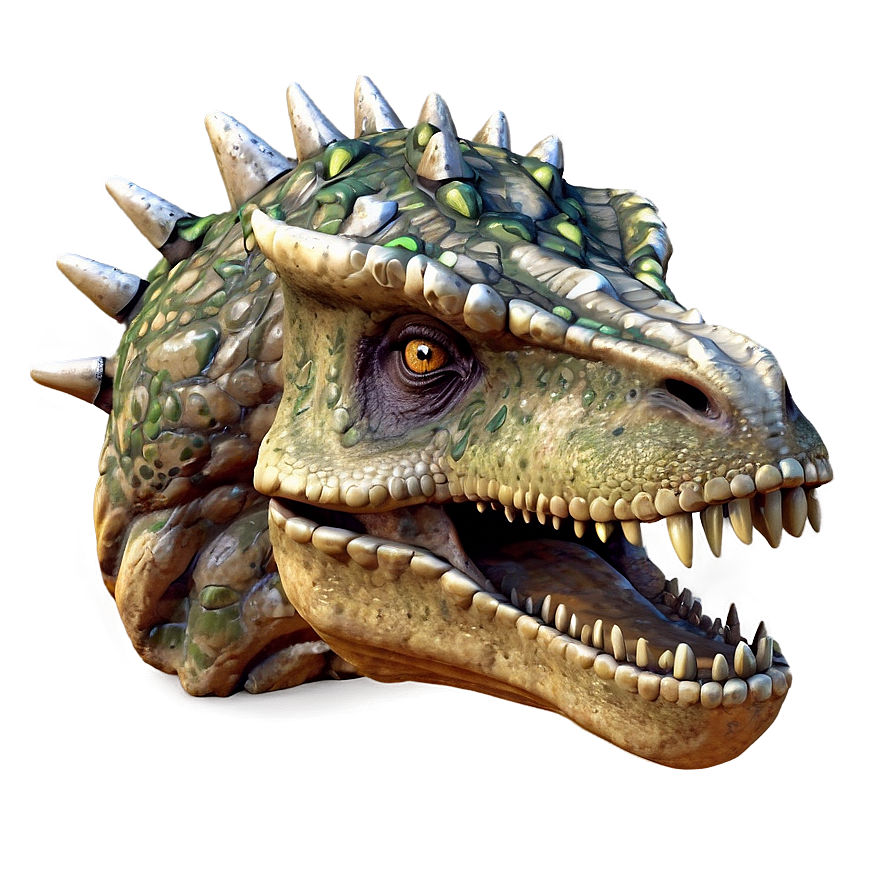 Detailed Dinosaur Head Rendering Png 06292024 PNG Image