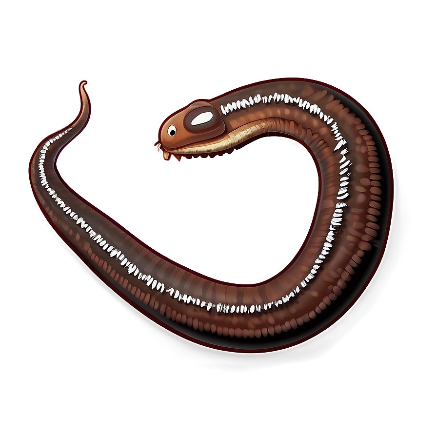 Detailed Earthworm Drawing Png Ley8 PNG Image