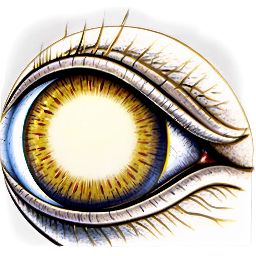 Detailed Eyeball Drawing Png Rcg90 PNG Image