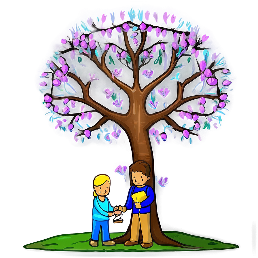 Detailed Family Reunion Tree Png Nrf25 PNG Image