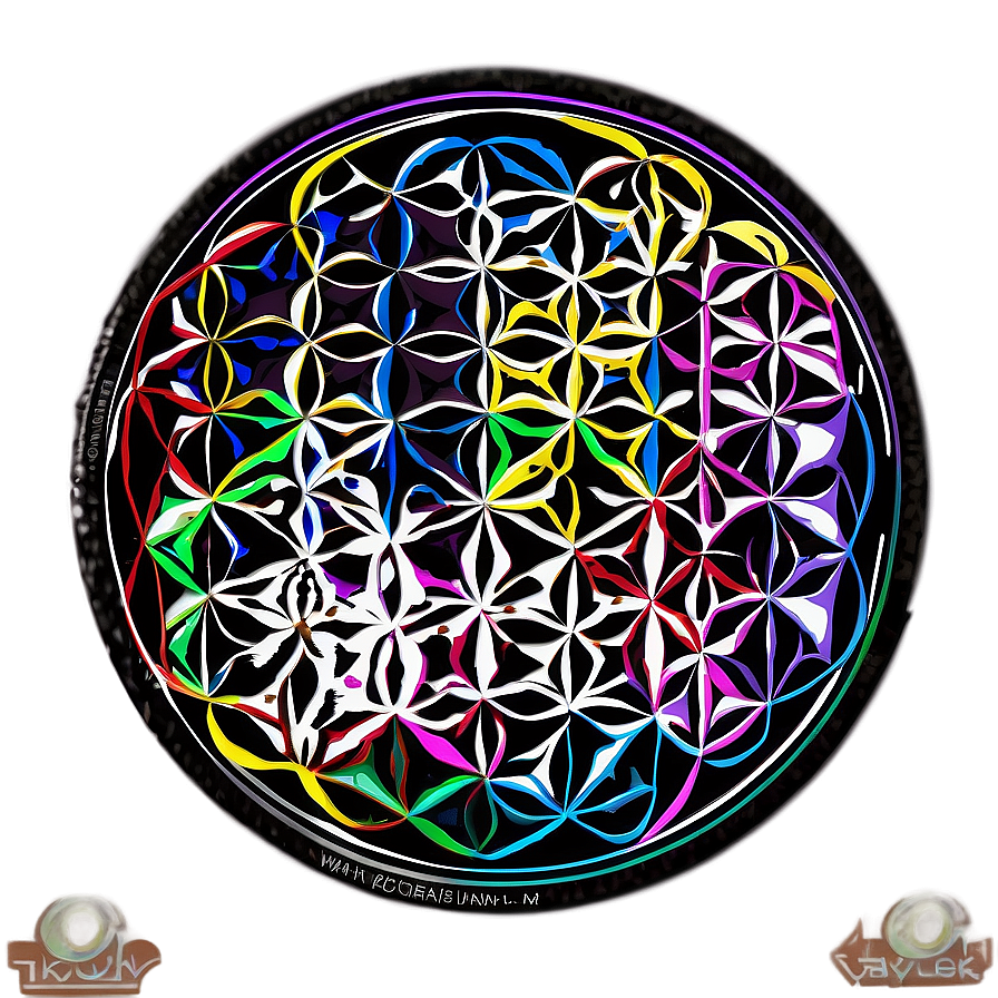 Detailed Flower Of Life Design Png 14 PNG Image