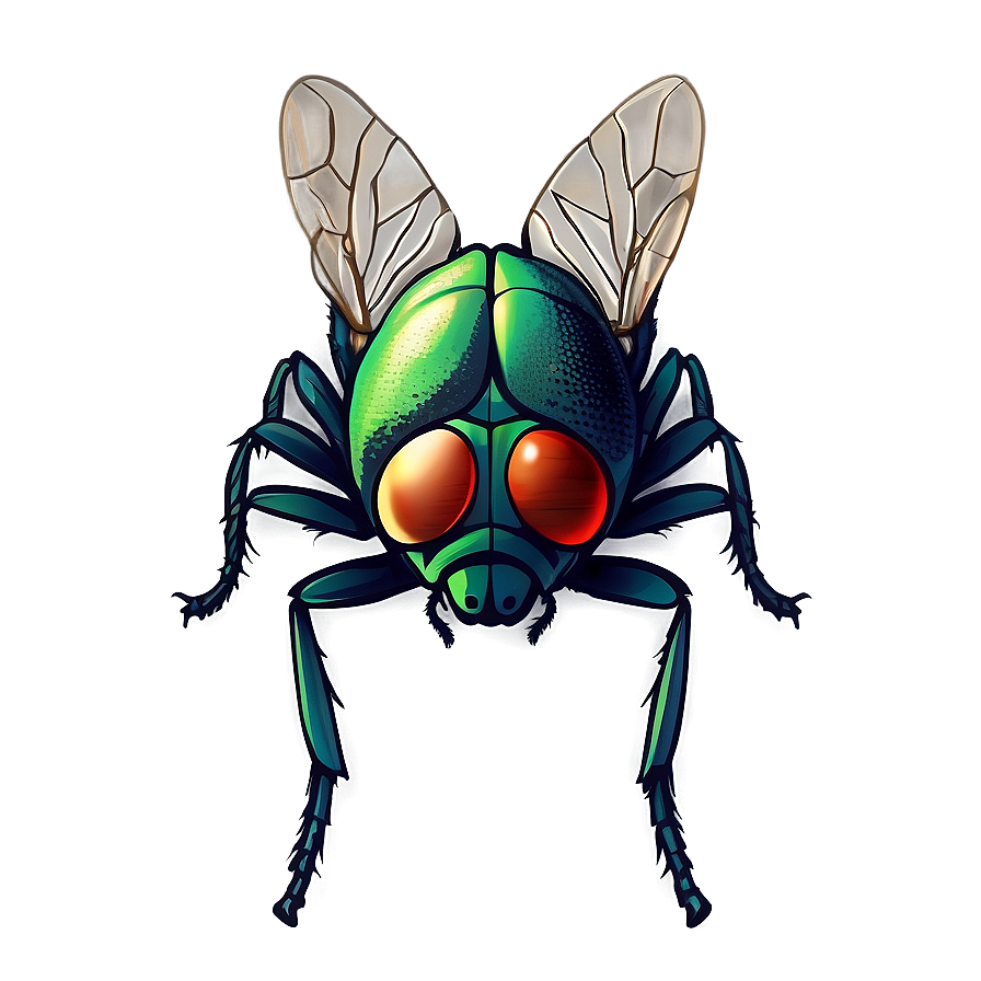 Detailed Fly Illustration Png 05242024 PNG Image