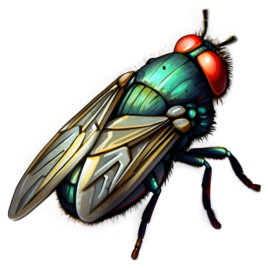 Detailed Fly Illustration Png 71 PNG Image