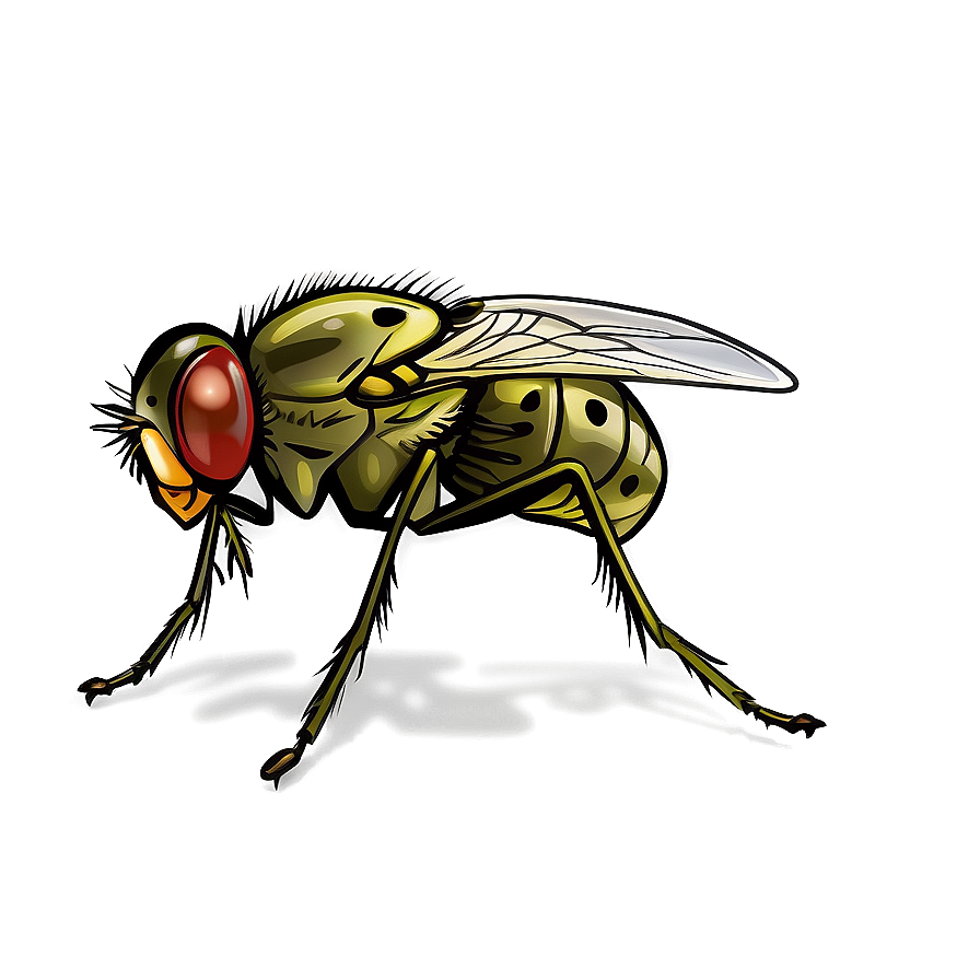 Detailed Fly Illustration Png Tfu PNG Image