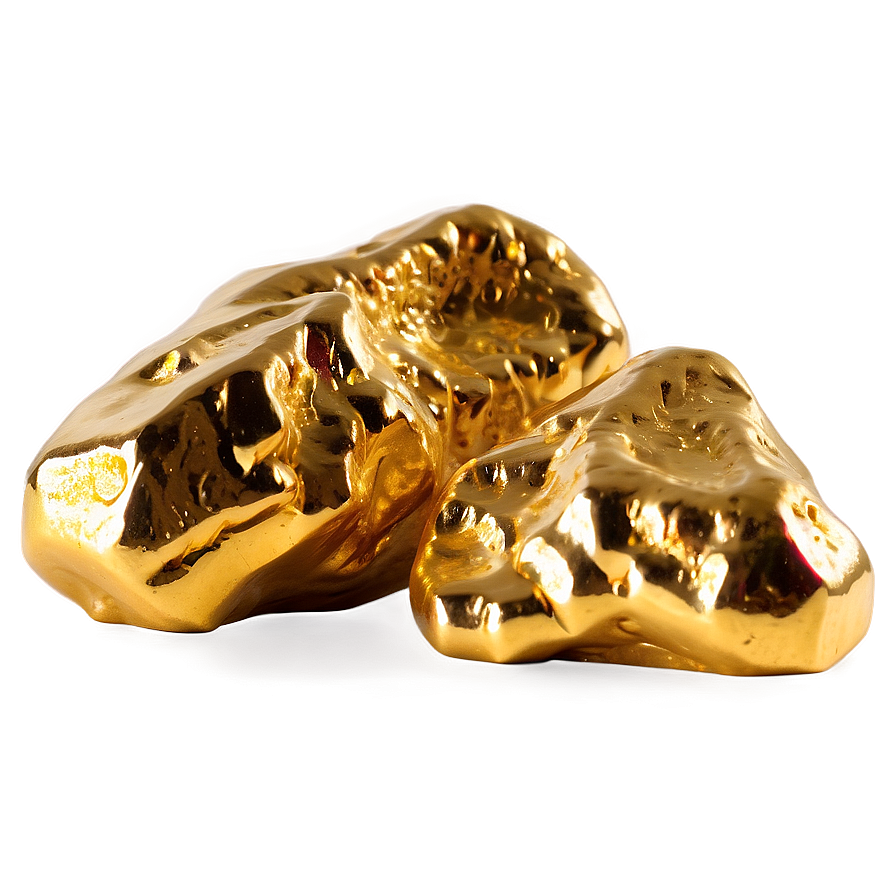 Detailed Gold Nugget Png Khf81 PNG Image