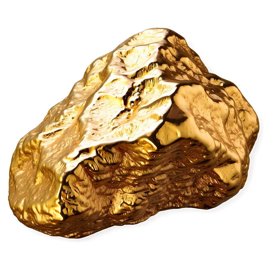 Detailed Gold Nugget Png Tua PNG Image