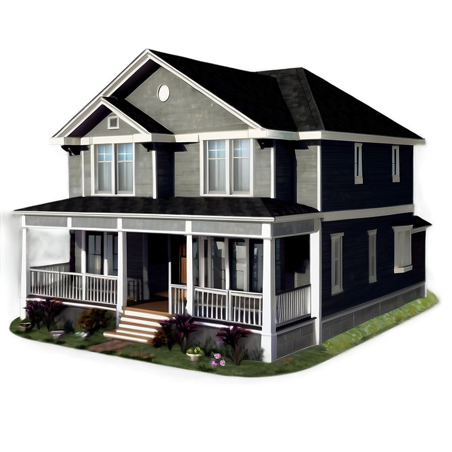 Detailed House Illustration Png 05252024 PNG Image