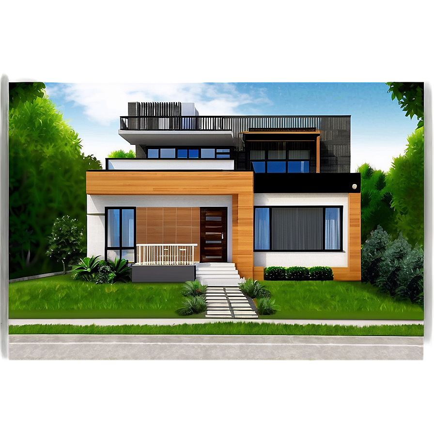 Detailed House Illustration Png Tyt PNG Image