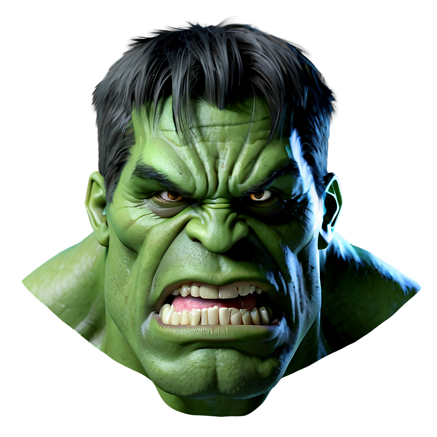 Detailed Hulk Face Png 97 PNG Image