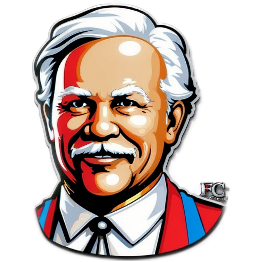 Detailed Kfc Logo With Texture Png Ngo PNG Image