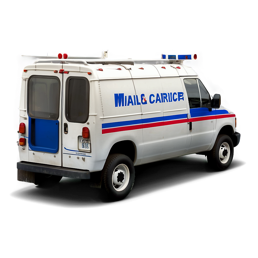 Detailed Mail Carrier Truck Png Las38 PNG Image