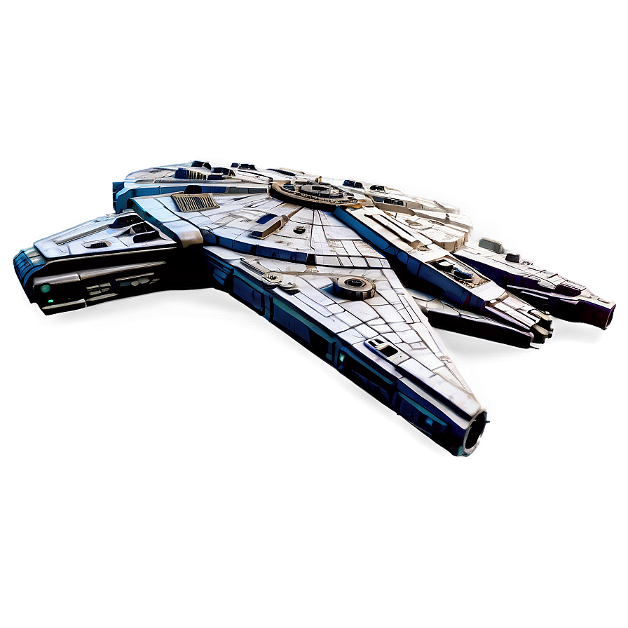 Detailed Millennium Falcon Model Png Jvh PNG Image