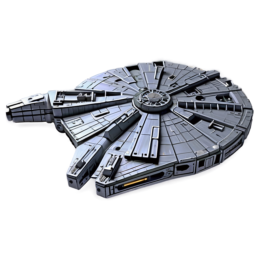 Detailed Millennium Falcon Model Png Rvj PNG Image