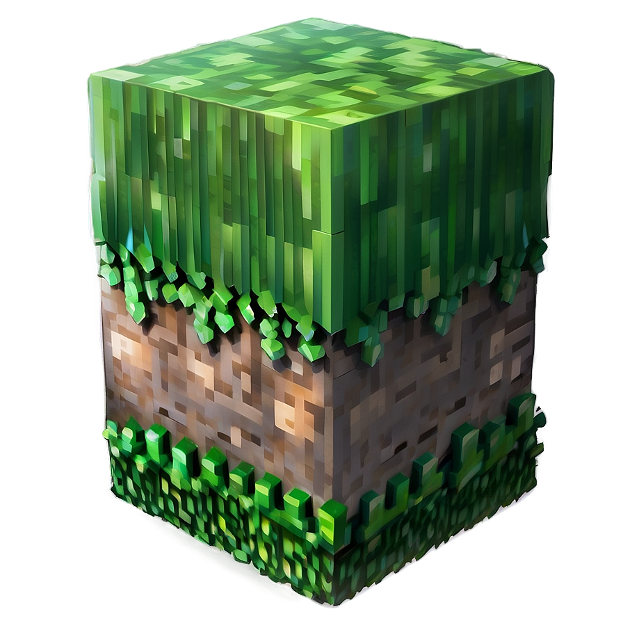 Detailed Minecraft Grass Block Png Dpa73 PNG Image