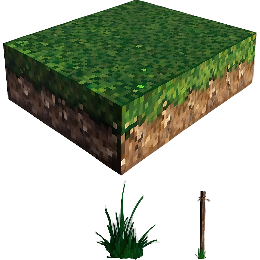 Detailed Minecraft Grass Texture Block Png Gvh PNG Image