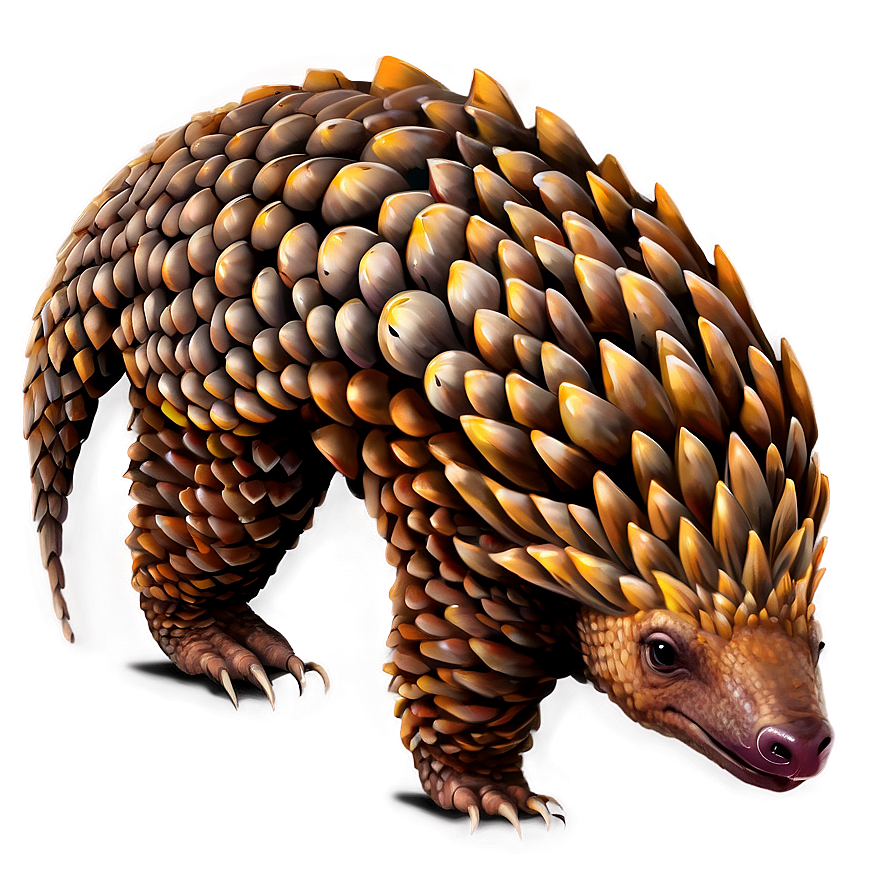 Detailed Pangolin Drawing Png Yxy PNG Image