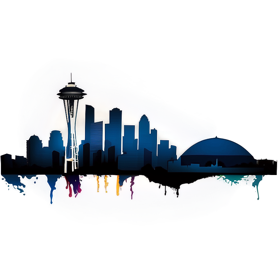 Detailed Seattle Skyline Architecture Png 06252024 PNG Image