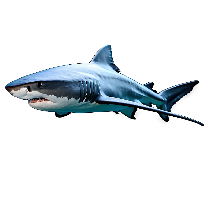 Detailed Tiger Shark Sketch Png Iiu84 PNG Image