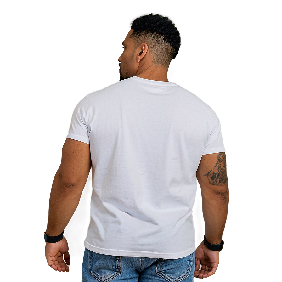 Detailed White Tee Png 30 PNG Image