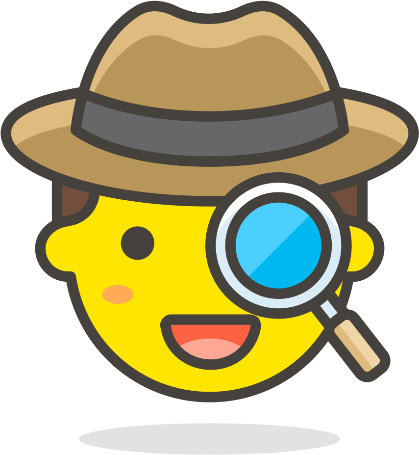 Detective Emojiwith Magnifying Glass PNG Image