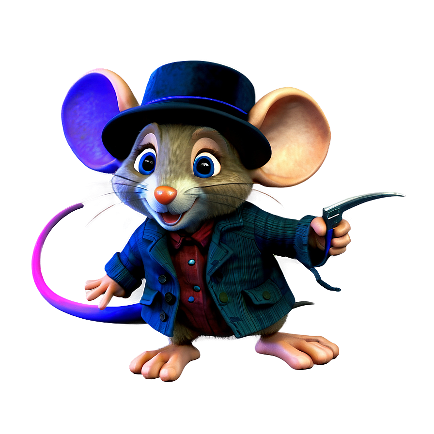 Detective Mouse Png Qcn92 PNG Image