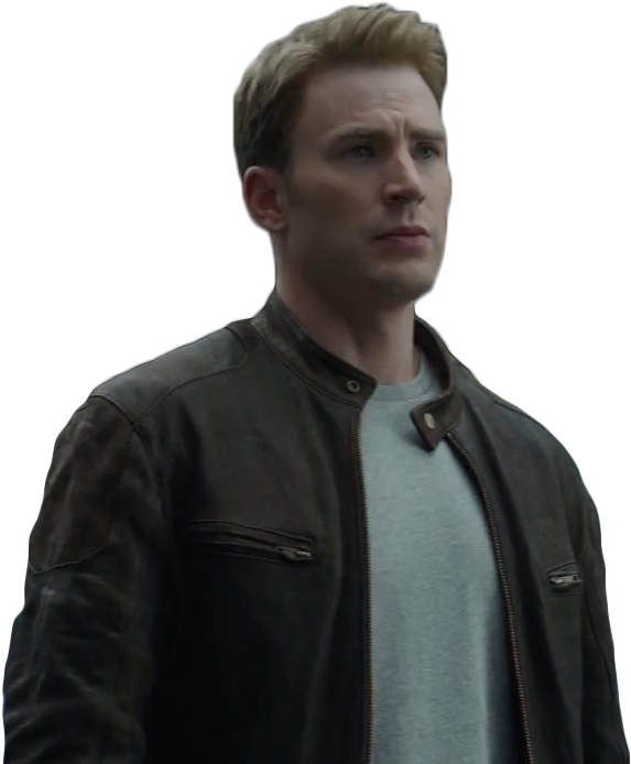 Determined Man Leather Jacket PNG Image