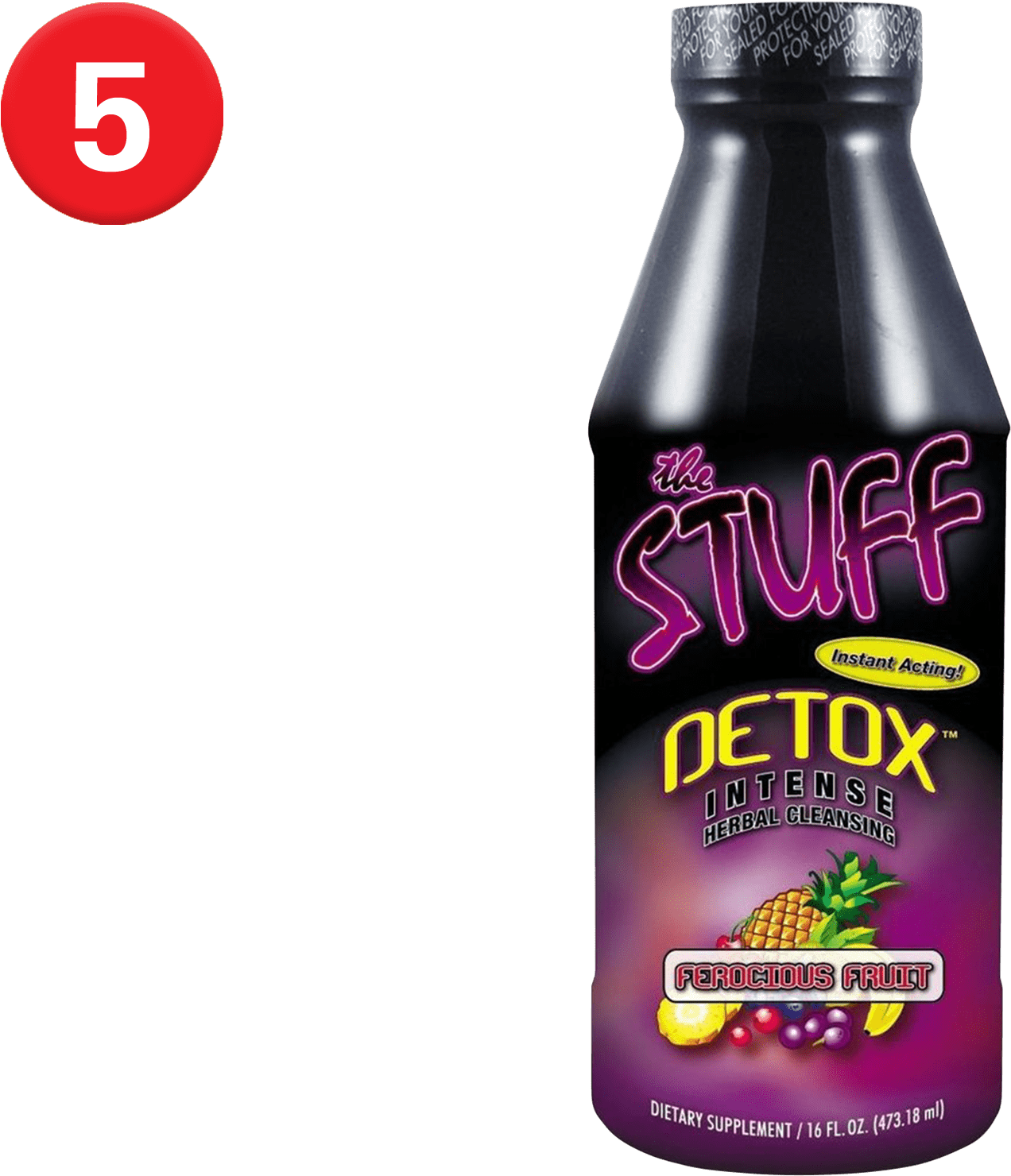 Detox Intense Herbal Cleansing Bottle PNG Image