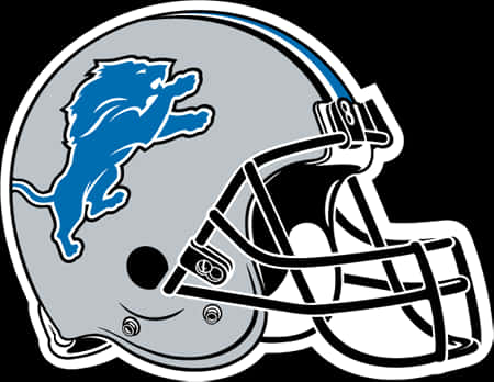 Detroit Football Helmetand Lion Logo PNG Image