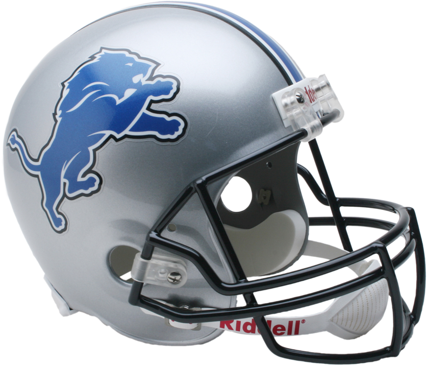 Detroit Lions Football Helmet PNG Image