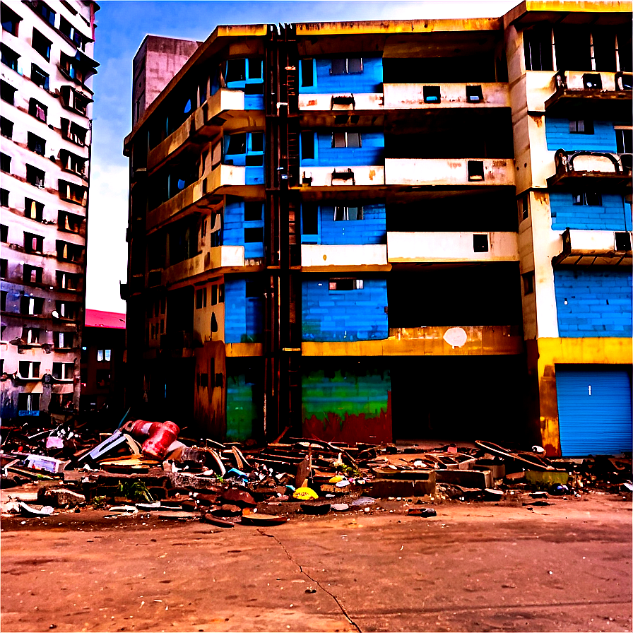 Devastated Urban District Png Pyq38 PNG Image