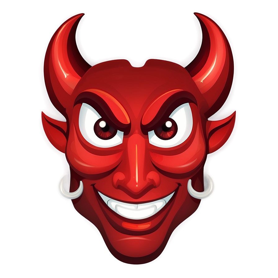 Devil Emoji Flat Design Png 05252024 PNG Image