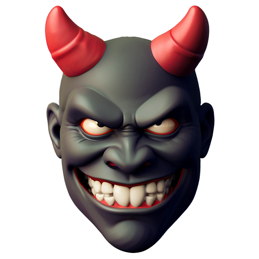 Devil Emoji Flat Design Png 6 PNG Image