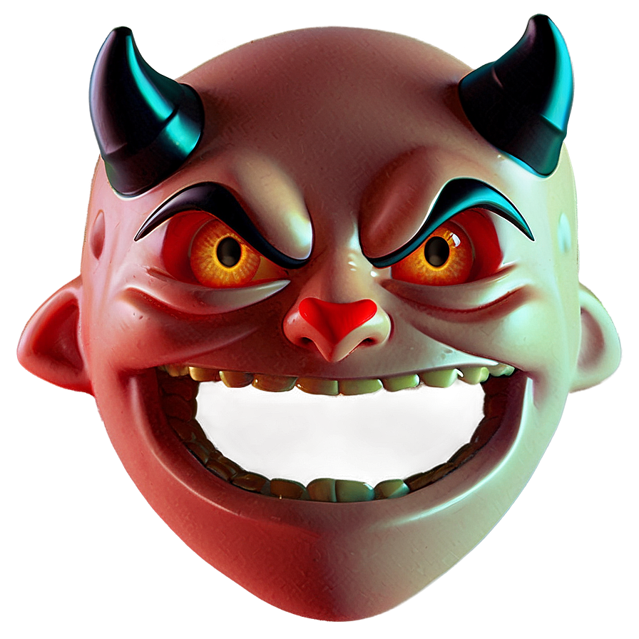 Devil Face Emoji Png 1 PNG Image