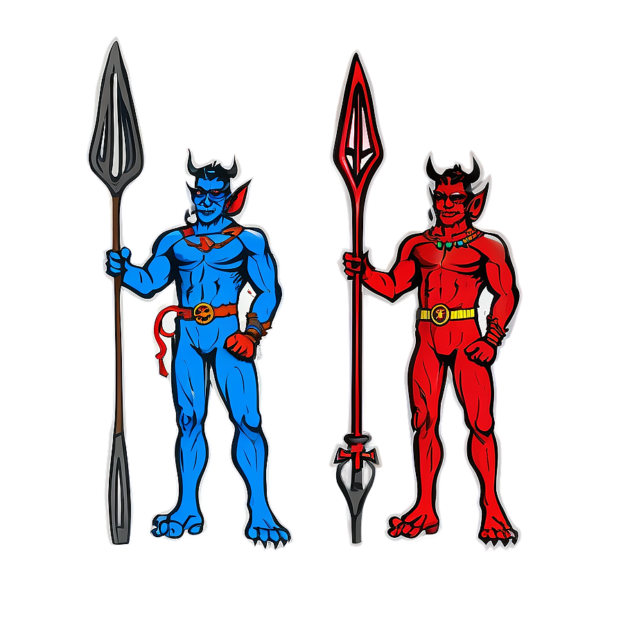 Devil Holding Trident Png 05232024 PNG Image